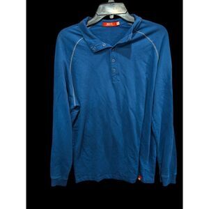 Agave Lux Pullover Thermal Shirt‎ Mens medium  Long Sleeve Made USA  Cotton